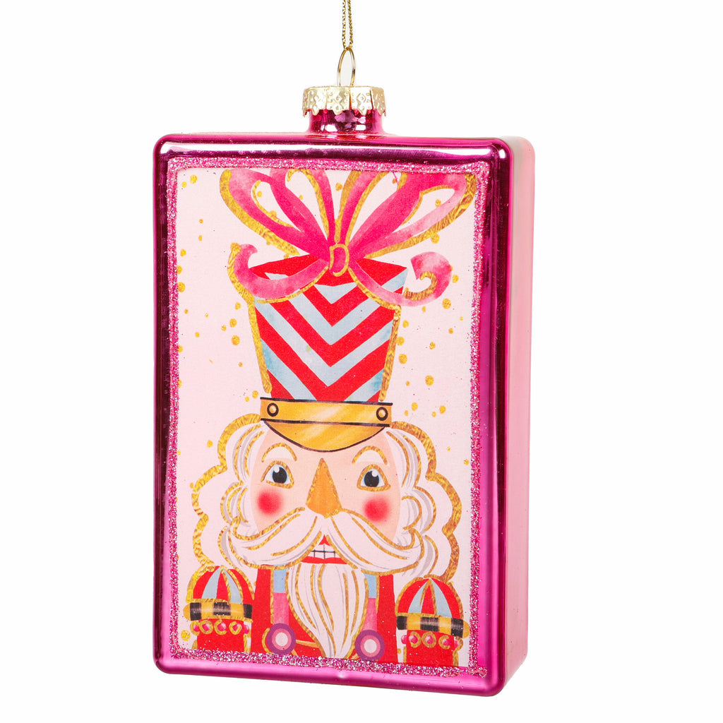 Glass Ornament W/Decal Style B