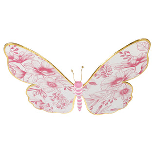 18" Pink Floral Butterfly