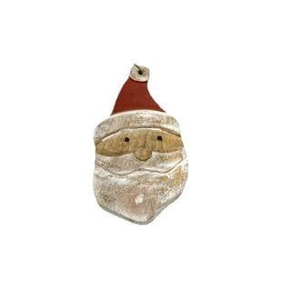Wood Santa Head Ornament