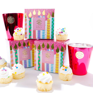 Birthday Cake - 08oz Glitter Box Candle (4571107754086)