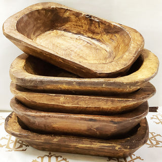 5 for $25 Empty Wooden Dough Bowls (7690951426268)