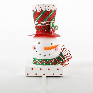Snowman Head Stocking Hanger