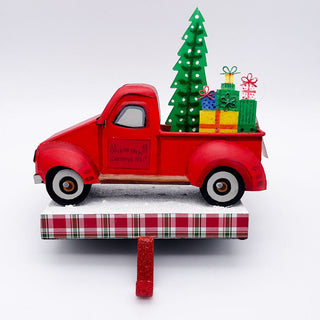 Folk Art Christmas Car Stocking Hanger