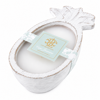 Cape Jasmine - Pineapple Wooden Bowl Candle