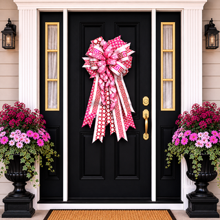 18" X 40" LARGE PINK BOW