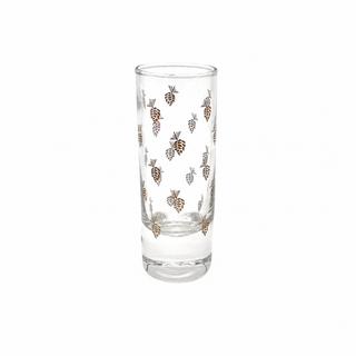 Shooter Glass-Pine Cone 2oz    4" x 1.25"