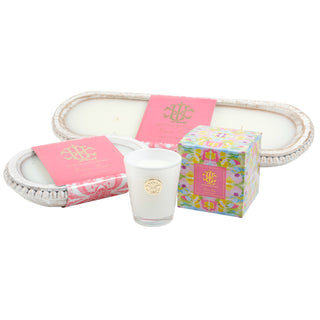 Lover's Lane 3 Wick White Beaded Dough Bowl Candle - Spring Edition