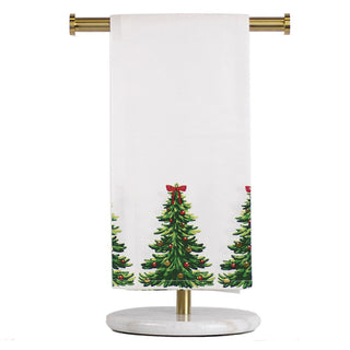 Noelle Tree Hand Towel White/Green/Red 20x28