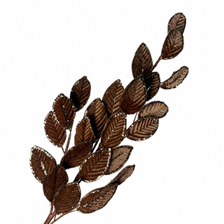 25.5" Brown Velvet Leaf Spray