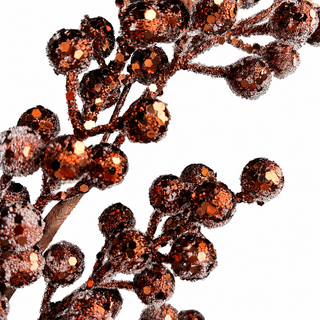 26" Brown Berry Spray