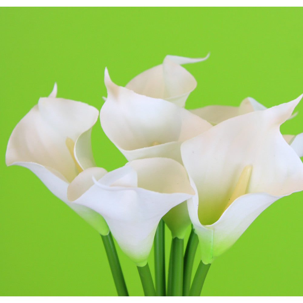 white lily dramacool 12.5" CALLA LILY BDL-WHITE