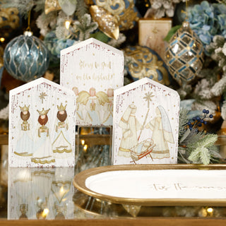 Mdf Table Pcs W/ Glitter Holy Family