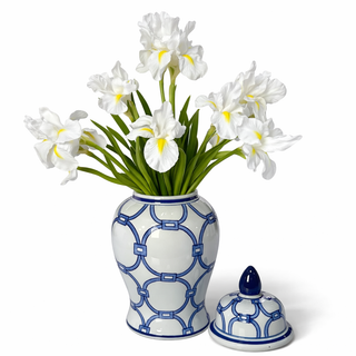 White Iris Real Touch Floral Drop-In