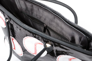 Hey, Batter Batter Baseball Sparkle Bag 15.7" x 7.9" x 13"