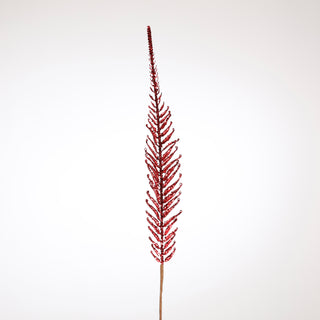 48" RED FERN FLORAL STEM