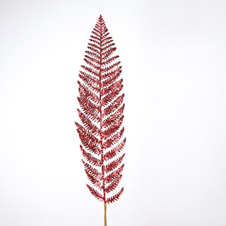 40" RED FERN FLORAL STEM