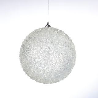 150MM CLEAR ICE HANGING BALL