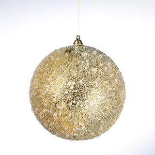 150MM GOLD ICE HANGING  BALL