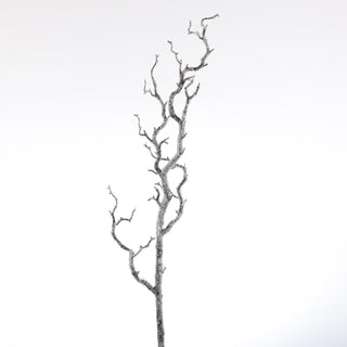 39" SNOWED BRANCH FLORAL STEM