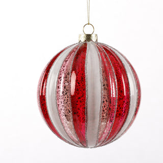 4.5" PINK GLASS BALL ORN