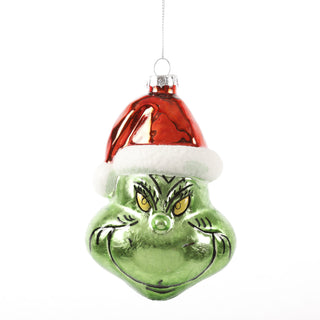 4.5" GLASS GRINCH ORNAMENT