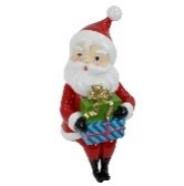 14" RESIN SITTING MR SANTA