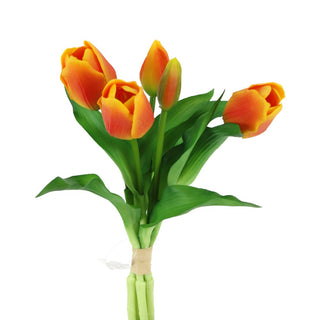 12" TULIP BUNDLE-ORANGE