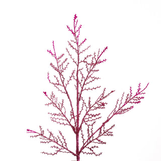33" TWIG BRANCH GLITTERED-Fushia