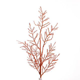 33" TWIG BRANCH GLITTERED-Bronze