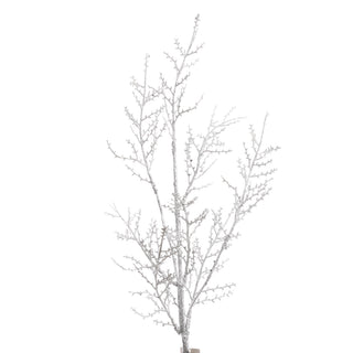33" TWIG BRANCH GLITTERED-Silver