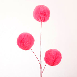 29" Hot Pink PomPom Stem 10#