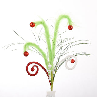 20" CHRISTMAS CURLY SPRAY