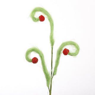 26" LIME GREEN CURLY STEM