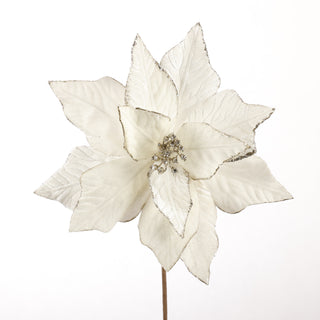 20" Ivory POINSETTA SPRAY