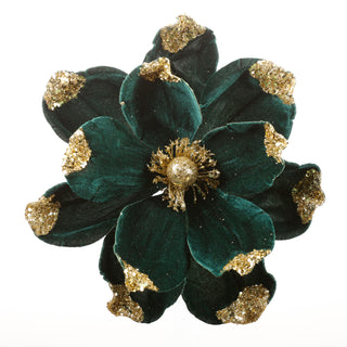 12.5" Forest Green MAGNOLIA WITH CLIP