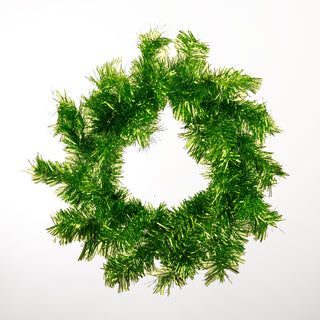 CHRISTMAS TINSEL WREATH DIA 22" Color Lime