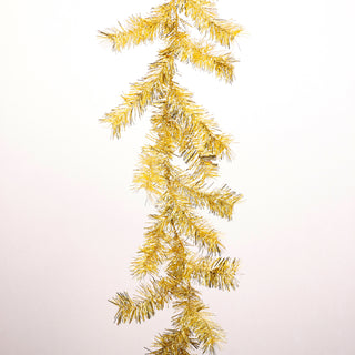 CHRISTMAS TINSEL GARLAND 72" Color Gold
