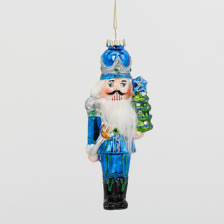 6“GLASS NUTCRACKER ORN STYLE B