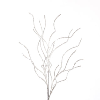 CHRISTMAS BRANCH STEM-Iridescent White