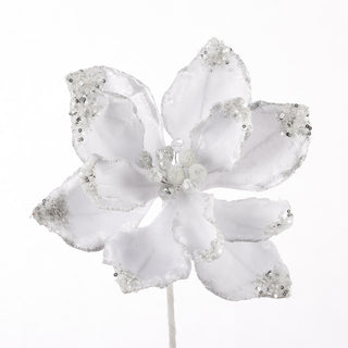 17.5" MAGNOLIA STEM-WHITE
