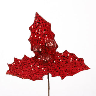 17.5" RED HOLLY STEM