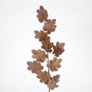 48" BROWN VELVET ANANTHUS LEAF SPRAY