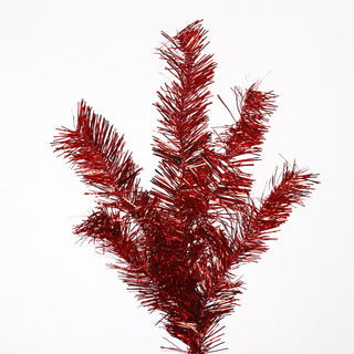 CHRISTMAS TINSEL STEM/30"-RED
