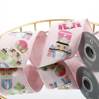 4" EMBROIDER ON LIGHT PINK DUPION WITH LIGHT PINK DUPION BACK