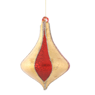 4" x 6" GLASS ONION ORN-RED