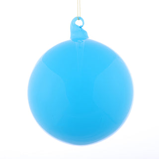 D 5" GLASS BALL ORN,3 ASST