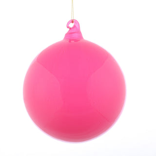 D 5" GLASS BALL ORN,3 ASST