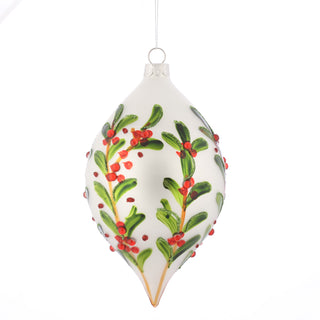D 5" DOUBLE POINT MISTLETOE ORNAMENT