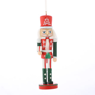 6" WOOD NUTCRACKER ORNAMENT STYLE B