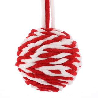 4" BALL ORN-RED WHT